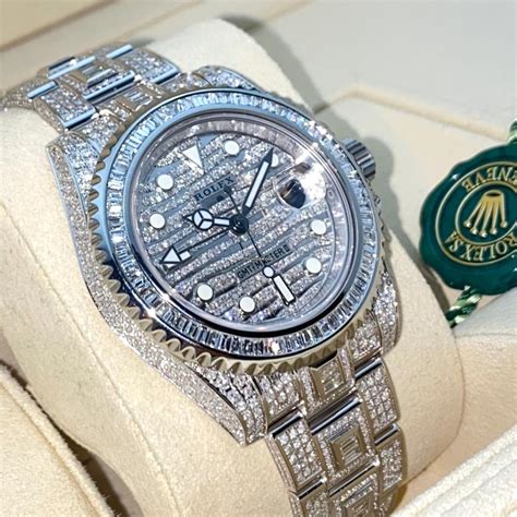 rolex iced out for sale